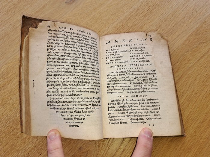 Térence - P. Terentii comoediae ex desid.Erasmi et Ioannis - 1542