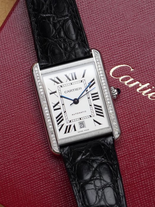 Cartier - Tank Solo XL Diamonds - 3515 - Unisex - 2010-2020