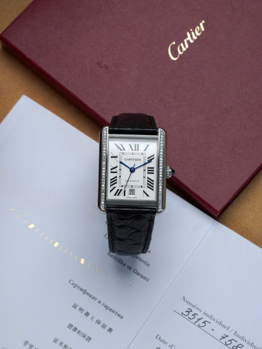 Cartier - Tank Solo XL Diamonds - 3515 - Unisex - 2010-2020