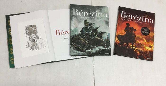 Bérézina - T1 à T3 + dessin original - 3x C - 3 Album - Første udgave - 2016/2018