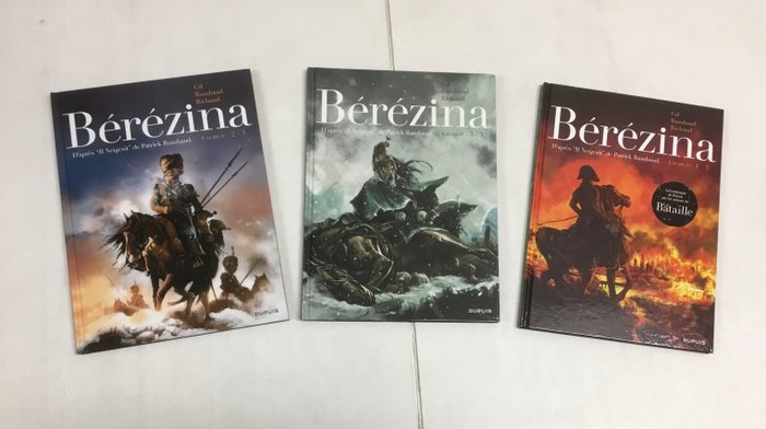 Bérézina - T1 à T3 + dessin original - 3x C - 3 Album - Første udgave - 2016/2018