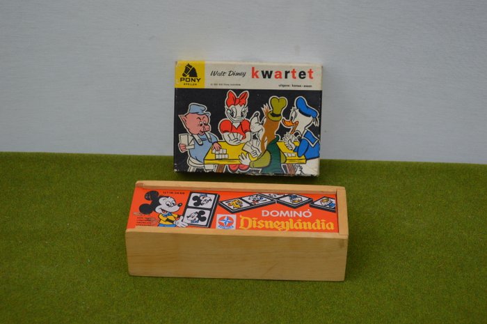 Pony - Legetøj Oud Walt Disney kwartetspel en domino spel - 1960-1970 - Holland