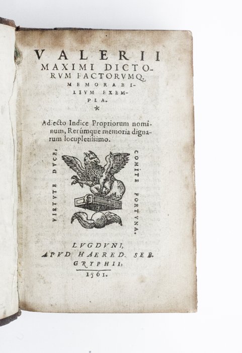 Valerius Maximus - Dictorum Factorumque Memorabilium - 1561