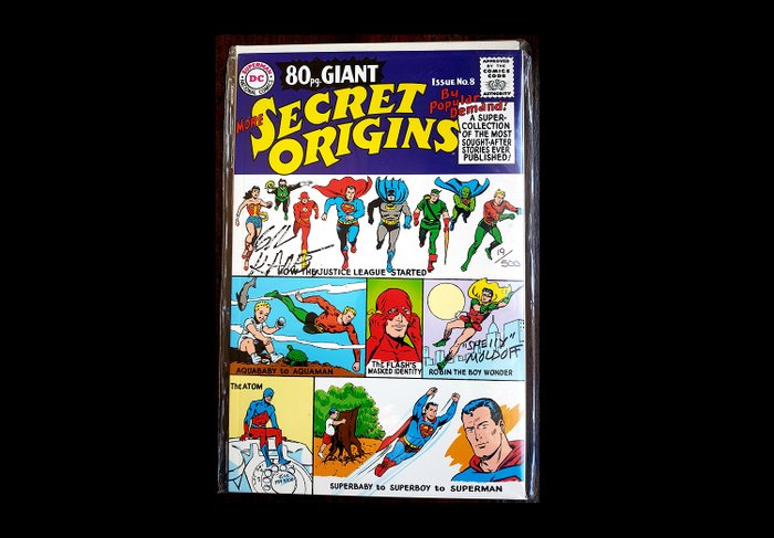 More Secret Origins 80-Page Giant Replica Edition #8 - Signed by Gil Kane and Shelly Moldoff - with DF COA and seal! - 1 Signed comic - Første udgave/1999