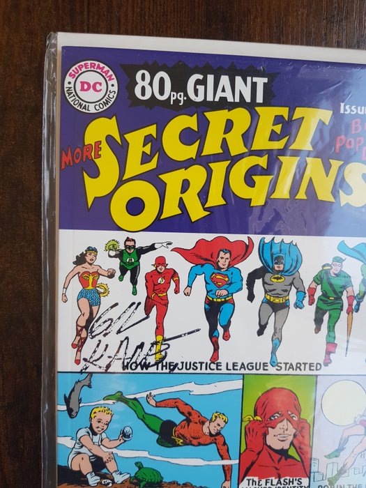 More Secret Origins 80-Page Giant Replica Edition #8 - Signed by Gil Kane and Shelly Moldoff - with DF COA and seal! - 1 Signed comic - Første udgave/1999