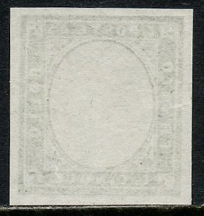 Antikke Italienske Stater - Sardinien 1855 - IV-udgave - 5 øre uden billedbillede. Naturstempel. Bolaffi N. 10B