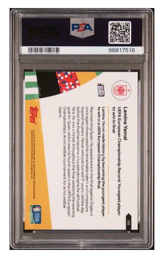 2024 - Topps - UEFA Euro - Lamine Yamal - Rookie Card Spain - #66 - 1 Graded card - PSA 10