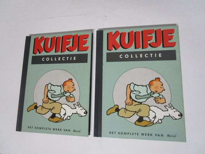 Kuifje 1 t/m 19 (minus 10) - Het complete werk van Hergé - 18 Album - Første udgave - 1990/1992