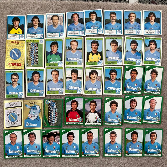 Panini - Calciatori 1983/84, 84/85, 87/88 - Napoli - 40 Sticker