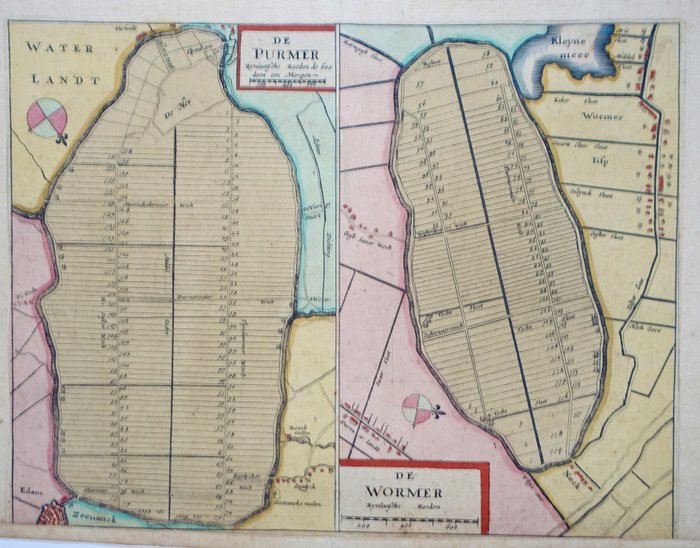 Holland - Purmer Wormer; JA Colom - De Purmer | De Wormer - 1660