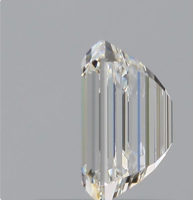 Ingen mindstepris - 1 pcs Diamant  (Natur)  - 090 ct - Smaragd - H - VVS2 - Gemological Institute of America (GIA) - Ex Ex Ingen