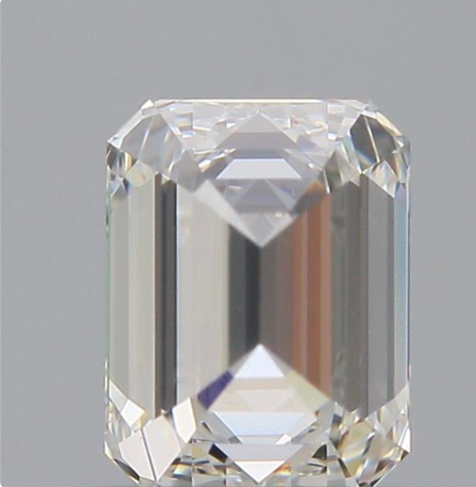 Ingen mindstepris - 1 pcs Diamant  (Natur)  - 090 ct - Smaragd - H - VVS2 - Gemological Institute of America (GIA) - Ex Ex Ingen