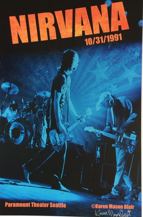 Nirvana - Large Art Photo - Signed by the Photographer Karen Mason Blair - Signed memorabilia - Poster