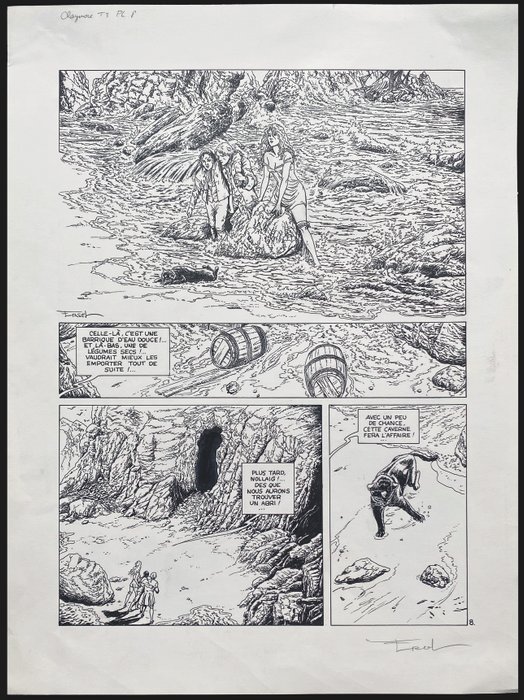 Ersel - 1 Original page - Claymore - T3 Les Naufrageurs - 2002