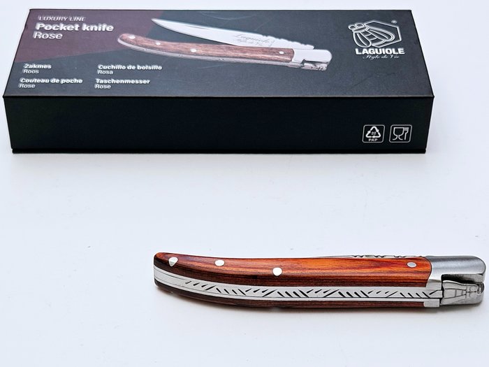 Laguiole - Pocket Knife - Rose Wood - style de - Lommekniv