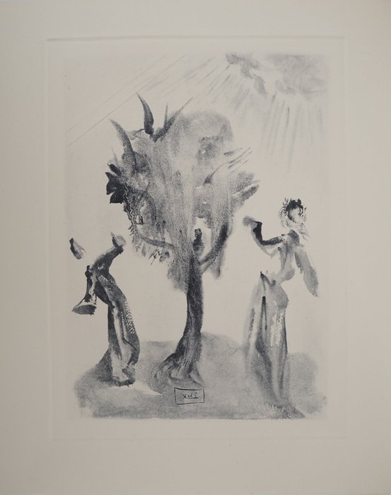 Salvador Dali (1904-1989) - Purgatoire 24 : L'arbre du châtiment