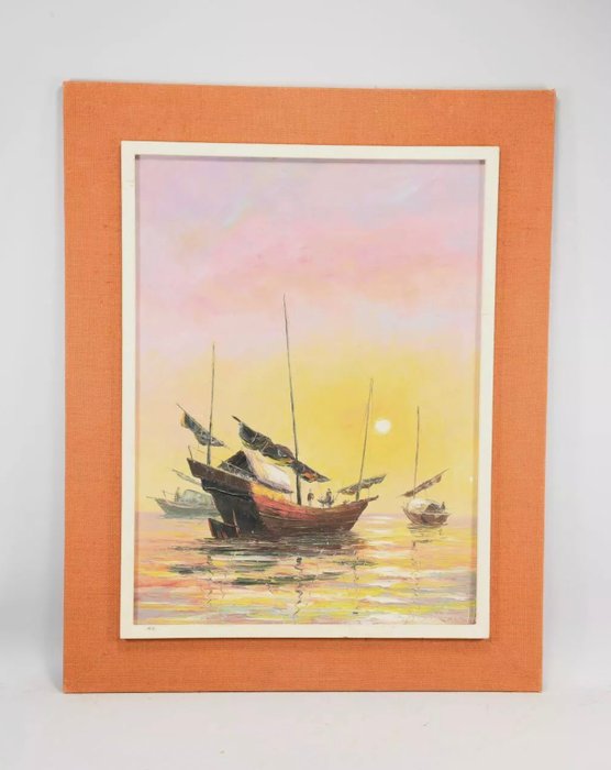 Matthieu TT. (XX) - Sailboats at sunset - NO Reserve