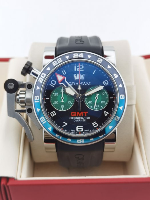 Graham - Chronofighter Oversize GMT - 2OVGS.B12A - Mænd - 2000-2010