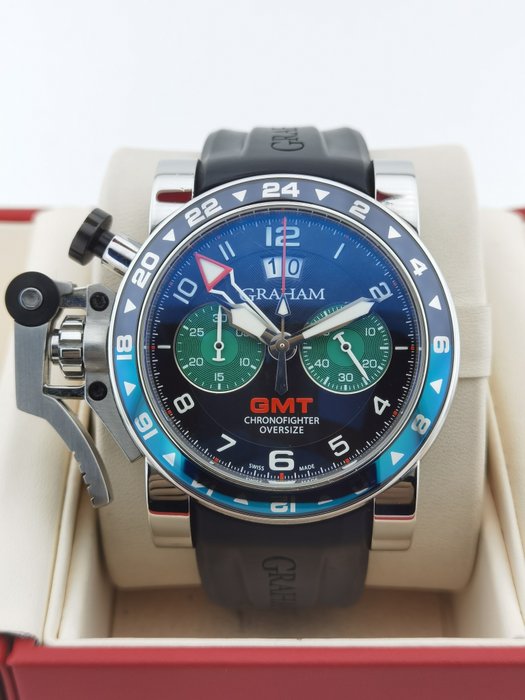 Graham - Chronofighter Oversize GMT - 2OVGS.B12A - Mænd - 2000-2010