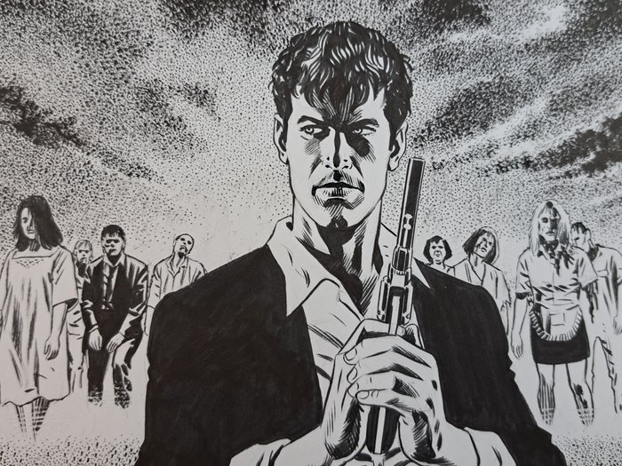 Civitelli, Fabio - 1 Original drawing - Dylan Dog - "L'Alba dei Morti Viventi"