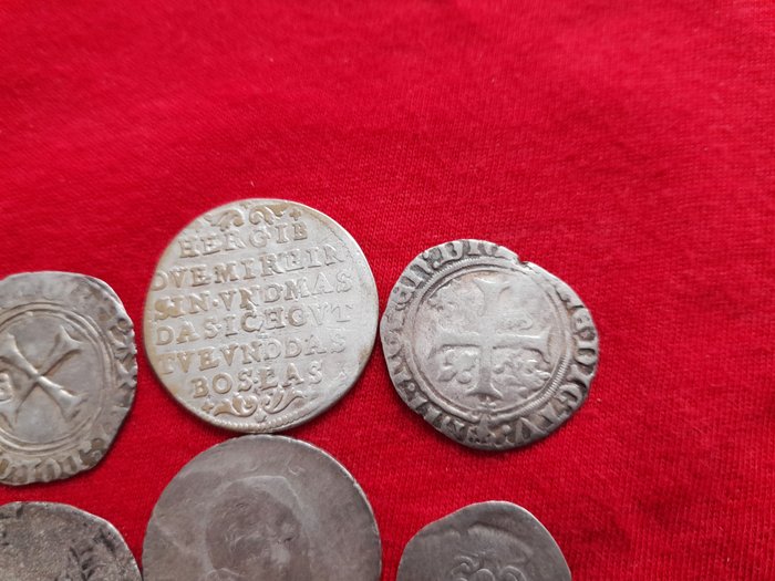 Europa. Lot of 6 Silver Medieval coins, from the 17th-18th century.  (Ingen mindstepris)