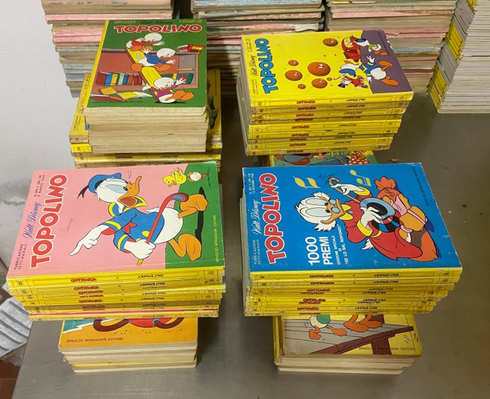 Topolino 606/700 - Lotto di 67 album - 67 Comic - Første udgave - 1967/1969