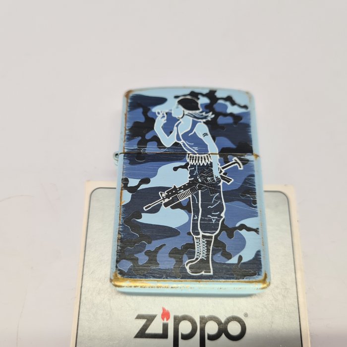 Zippo - Vintage Look/ Army Windy - Lighter - Messing