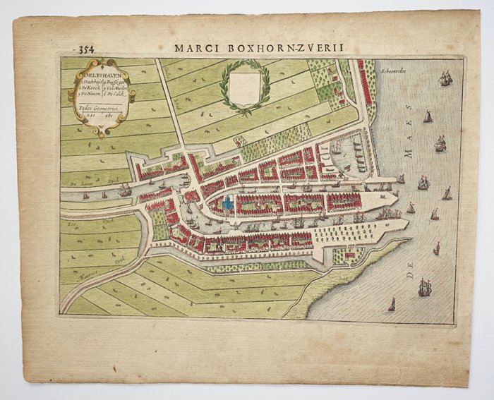 Holland - Delfshaven; Marcus Zuerius van Boxhorn - Delfshaven - 1634