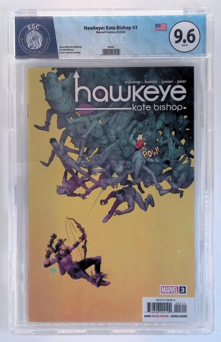 Hawkeye: Kate Bishop #3  3 Variant 4  4 Variant 5  5 Variant - all EGC graded - 6 Graded comic