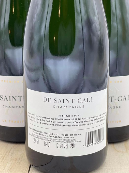 De Saint-Gall, Le Tradition - Champagne 1er Cru - 6 Flasker (0,75 L)