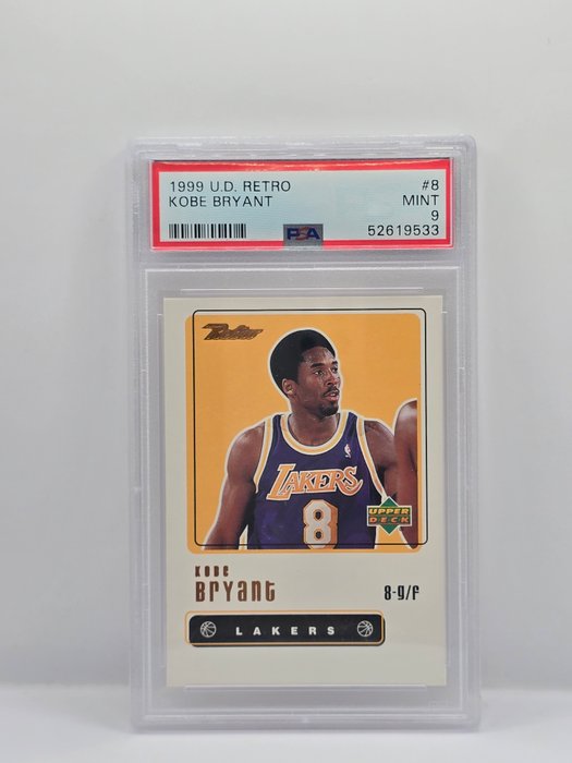 1999 Upper Deck Retro Kobe Bryant #8 PSA 9 - 1 Graded card