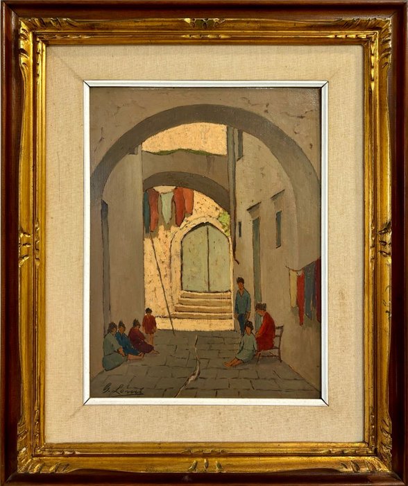 Giovanni Lomi (1889-1969) - Rustico a Salerno