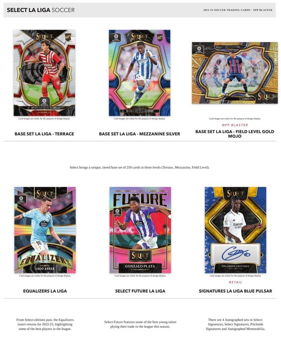 2022/23 Panini Select La Liga - Chase Autograph - 1 Sealed box - Næsten så god som ny (NM)