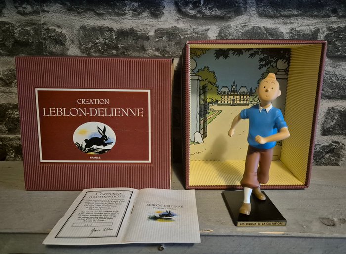 Statuette - Statuette Leblon Delienne - Tintin les  bijoux de la Castafiore - ref 60 - 1995 - Harpiks