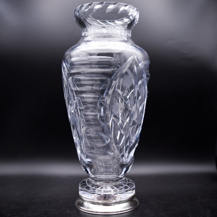 Vase  - Krystal, Sølv