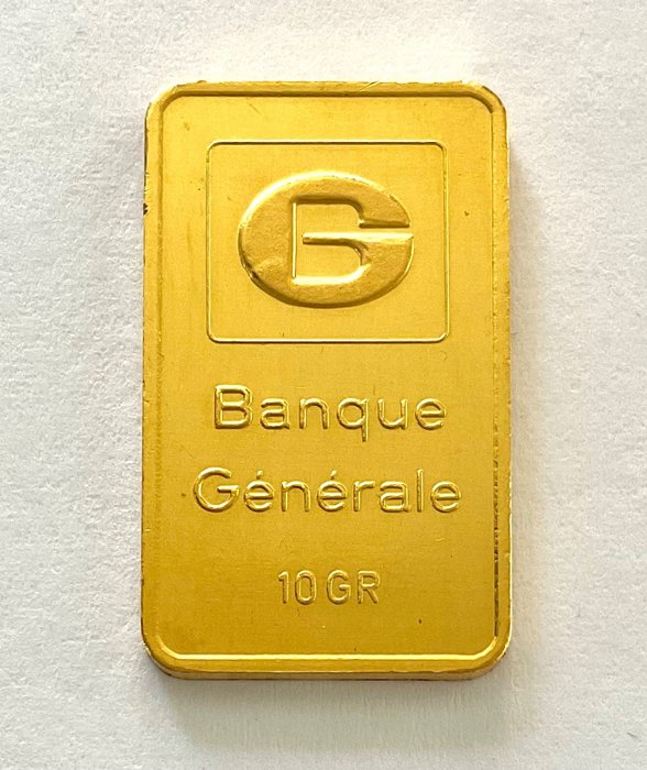 10 gram - Guld 999 - Banque Generale / Johnson Matthey