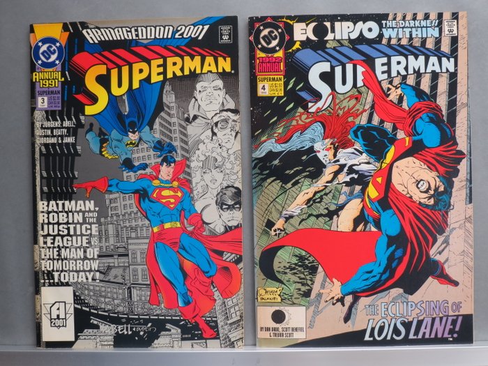 Superman - Issues # 59 ~ 83  , additional # 75 still bagged , # 77, 79  82 with special cover. Annuals 1 ~5 - 33 Comic - 1982/1993