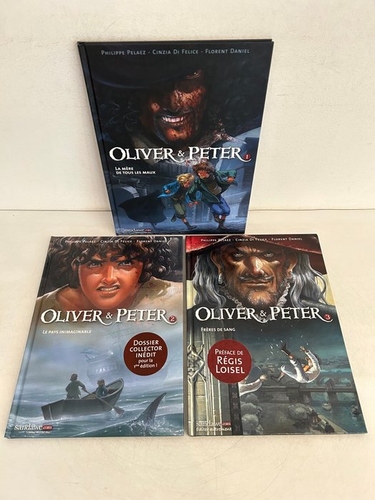 Oliver  Peter T1 à T3 + 3x dédicace couleur - 3x C - 3 Album - Første udgave - 2016/2018