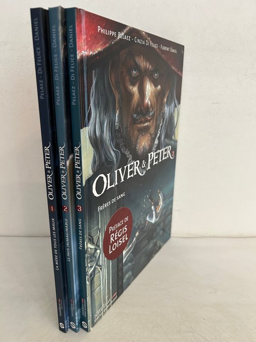 Oliver  Peter T1 à T3 + 3x dédicace couleur - 3x C - 3 Album - Første udgave - 2016/2018