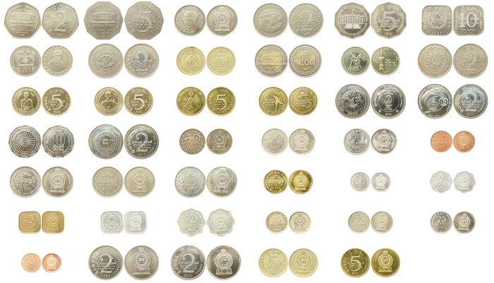 Sri Lanka. Various Denominations 1975/2012 (41 coins)  (Ingen mindstepris)