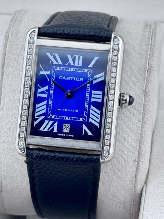 Cartier - Tank Solo XL Automatic Diamond - 3515 - Mænd - 2000-2010