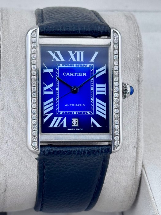 Cartier - Tank Solo XL Automatic Diamond - 3515 - Mænd - 2000-2010