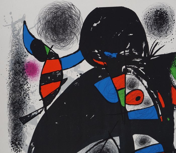 Joan Miro (1893-1983) - Personnage surréalise