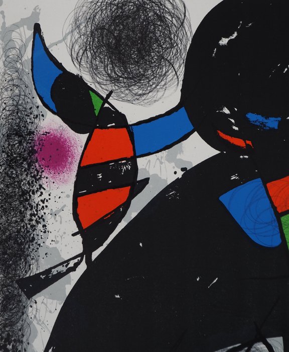 Joan Miro (1893-1983) - Personnage surréalise