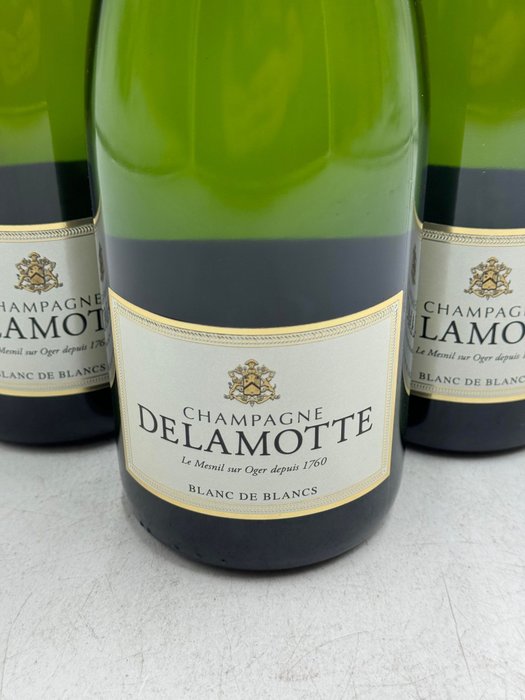 Delamotte - Champagne Blanc de Blancs - 3 Flasker (0,75 L)