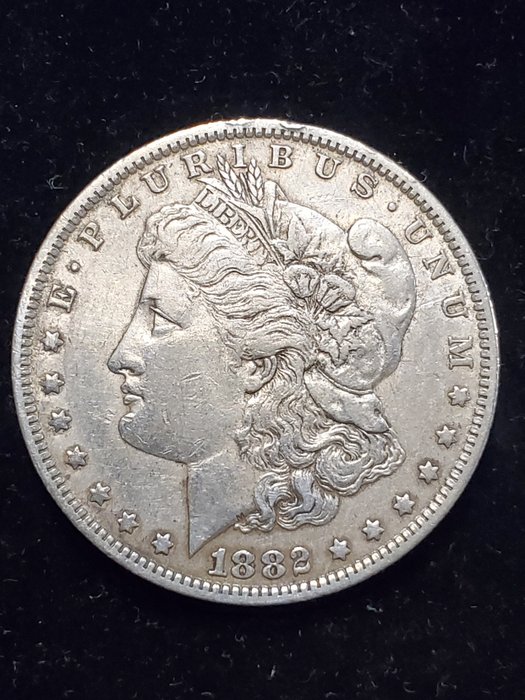 Förenta staterna. A Lot of 5x USA Dollars, including 1882-O Silver Dollar  (Ingen mindstepris)