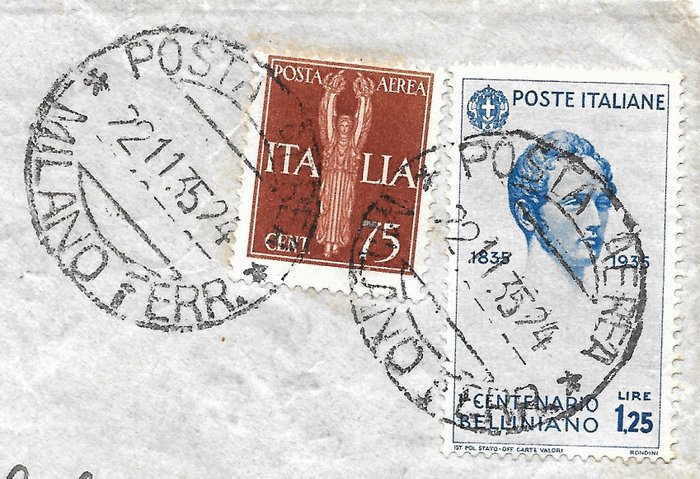 Italien Kongerige 1935 - 100-ÅR FOR BELLINIS DØD - SASSONE 389 391 392 A91 A12