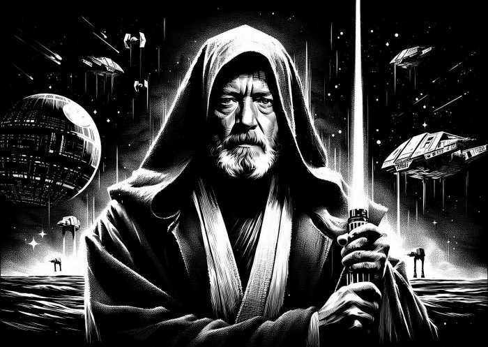 Henshin (Marco Celante) - 1 Giclée - Star Wars - Star Wars Tribute - Obi-Wan Kenobi - 2023