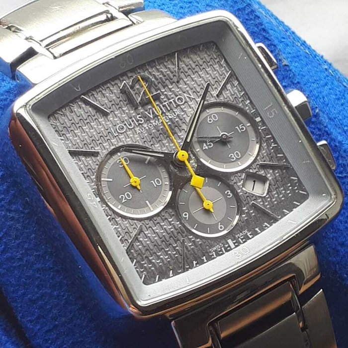 Louis Vuitton - Speedy Chronograph Automatic Jagged Grey Dial with Yellow Hands - Q2121 - Mænd - 2011-nu