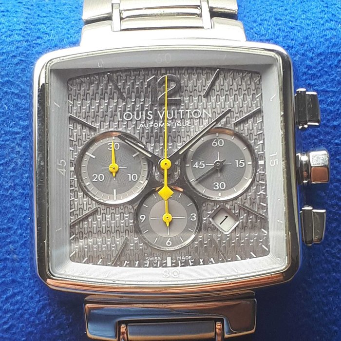 Louis Vuitton - Speedy Chronograph Automatic Jagged Grey Dial with Yellow Hands - Q2121 - Mænd - 2011-nu